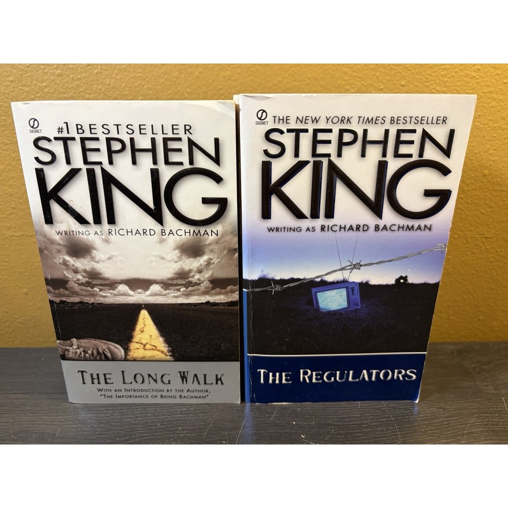 Stephen King Richard Bachman The Long Walk & The Regulators Paperbacks 1999